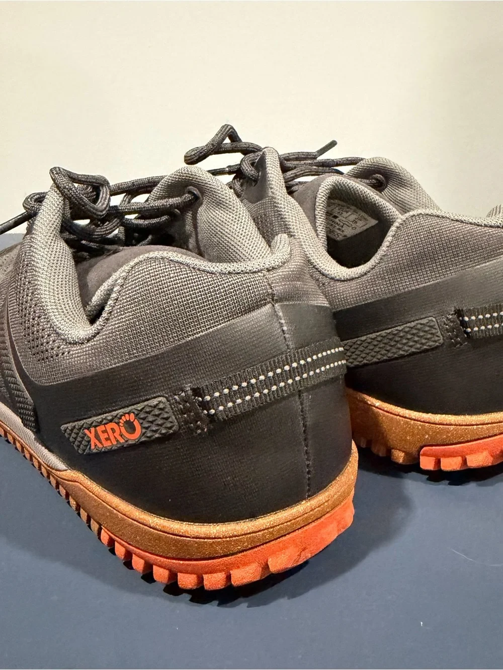 Xero Shoes Men’s Ridgeway Mesh Low Hiking Shoes Black Orange Size 10